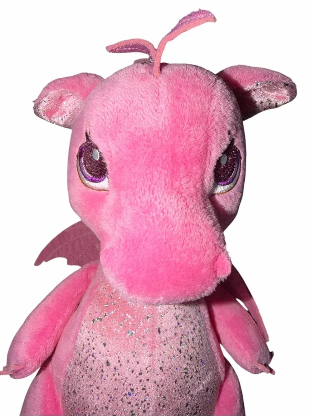 Aurora Sparkle Tales 12.5” Pink Plush Dahlia Dragon Stuffed Animal